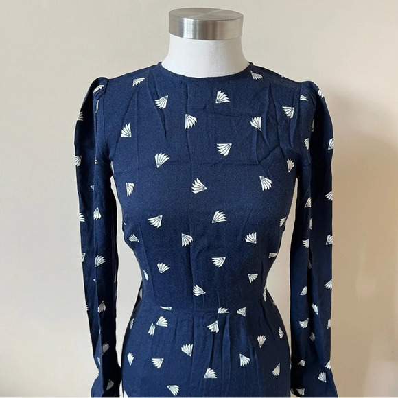 Reformation Vanessa patterned button back dress 17963 - Picture 8 of 14